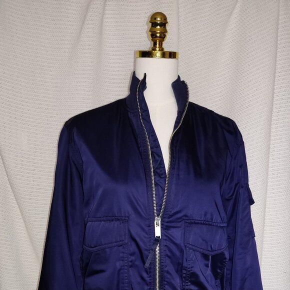 Gap blue bomber jacket w/ pink lining | Womens | Size Small - Picture 4 of 15